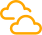 orange cloud icon representing blurry vision